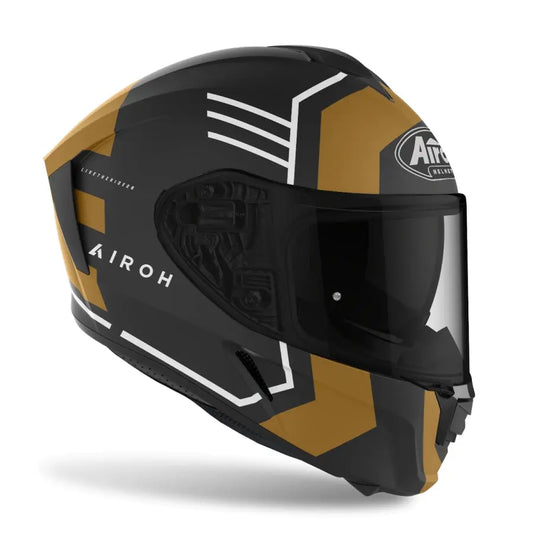 AIROH SCINTILLA BRIVIDO Moto Integrali Turismo Caschi Oro Opaco
