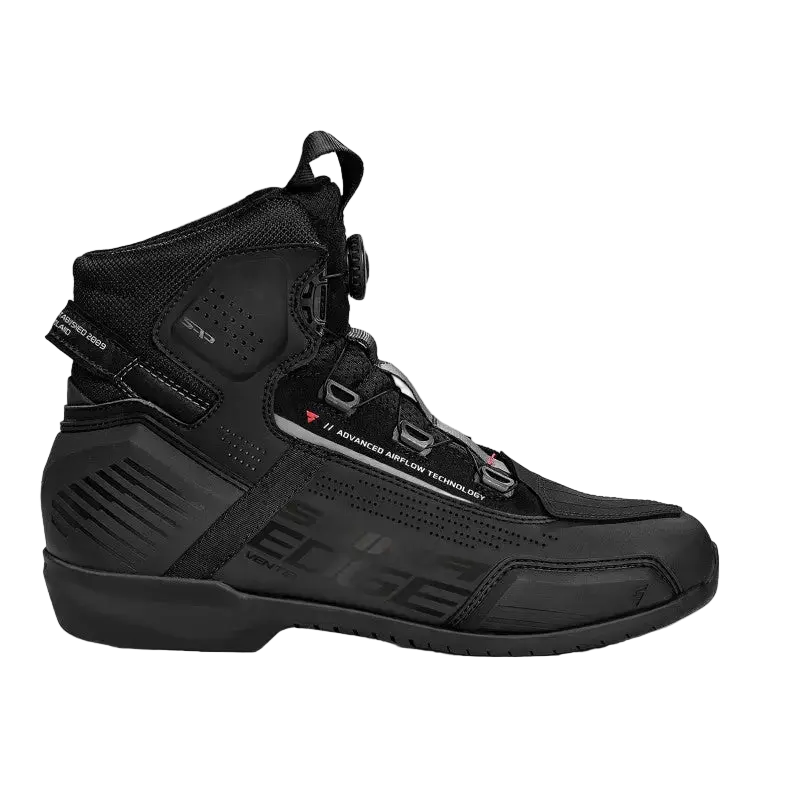 SHIMA STIVALI EDGE VENTED MOTOCICLO UOMO NERO 