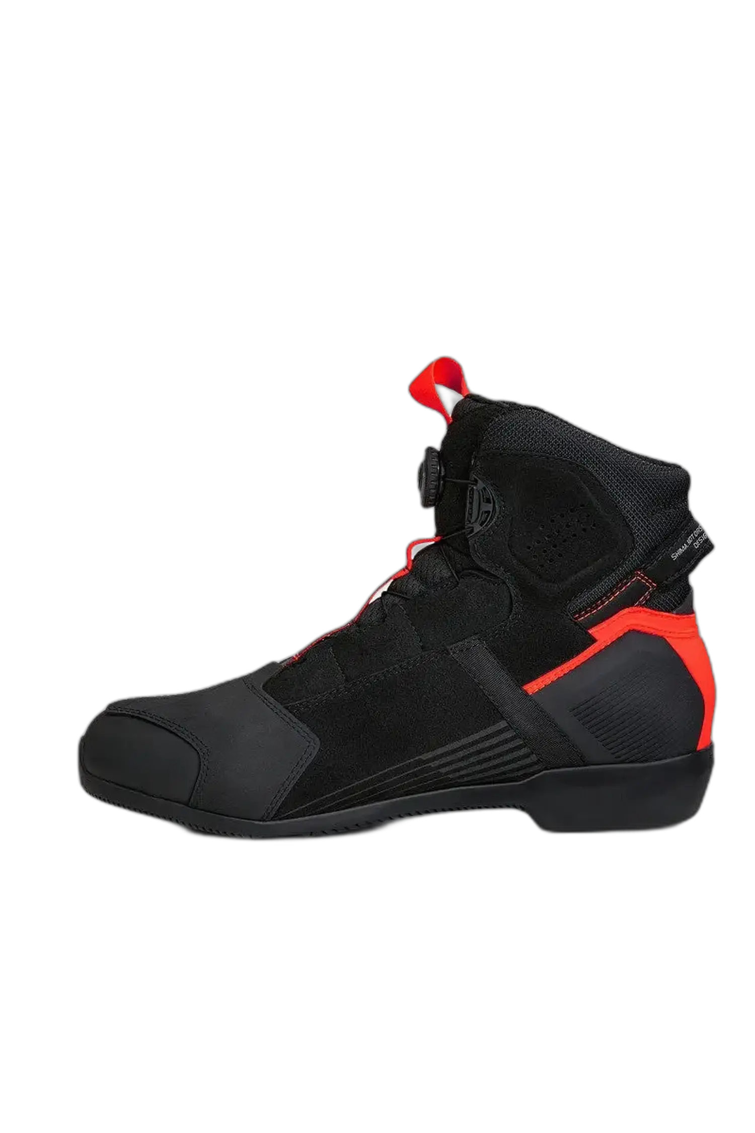 SHIMA EDGE VENTED SCARPE DA MOTO URBAN UOMO NERO ROSSO 