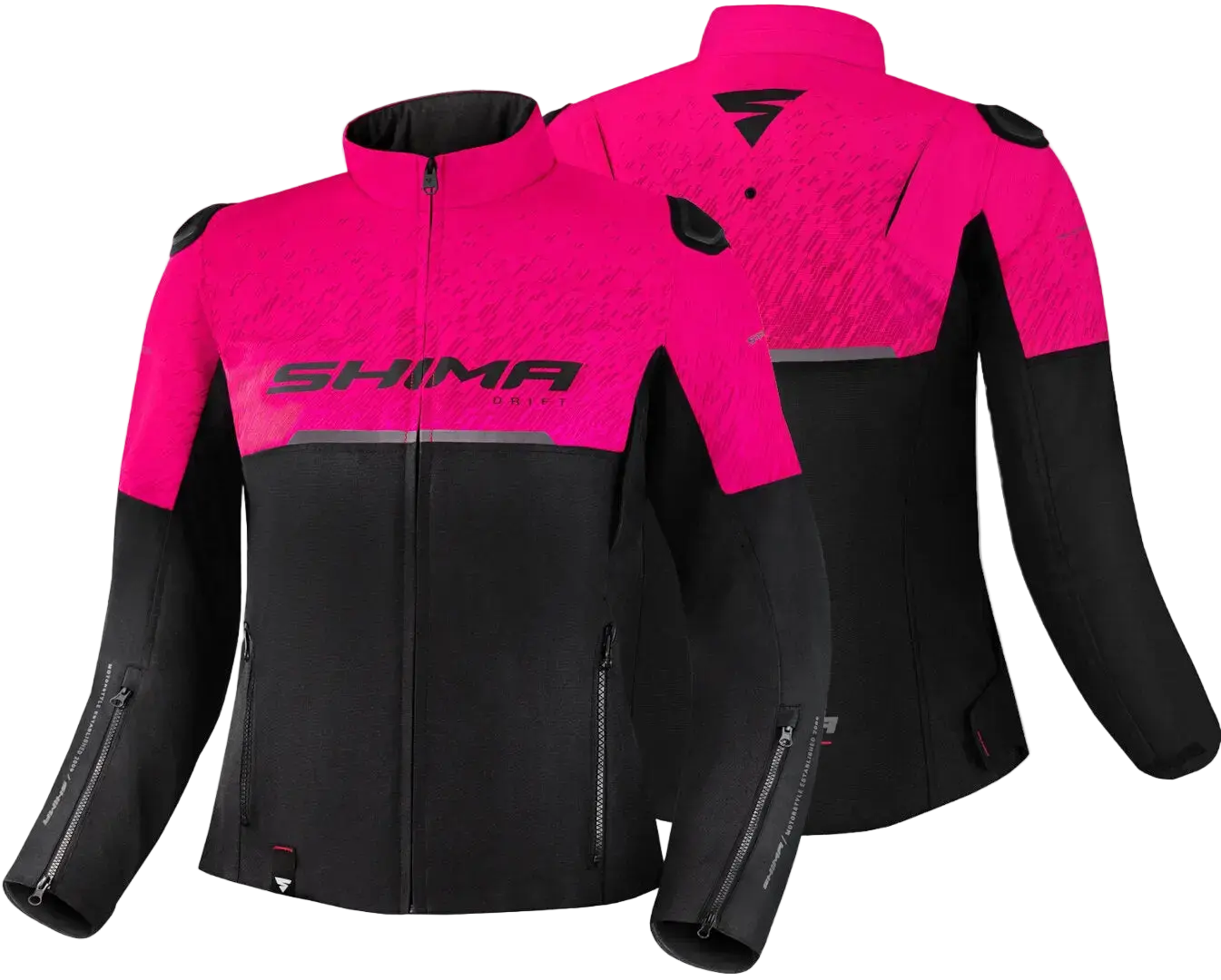 SHIMA Drift Signore Cappuccio NERO ROSA 