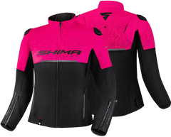 SHIMA Drift Signore Cappuccio NERO ROSA 