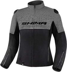 SHIMA Drift Giacca moto tessuto donna NERO GRIGIO