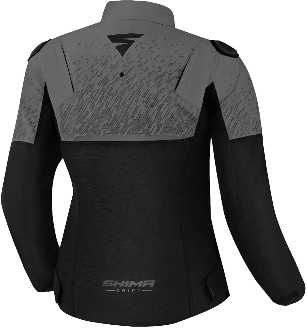 SHIMA Drift Giacca moto tessuto donna NERO GRIGIO 