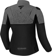 SHIMA Drift Giacca moto tessuto donna NERO GRIGIO