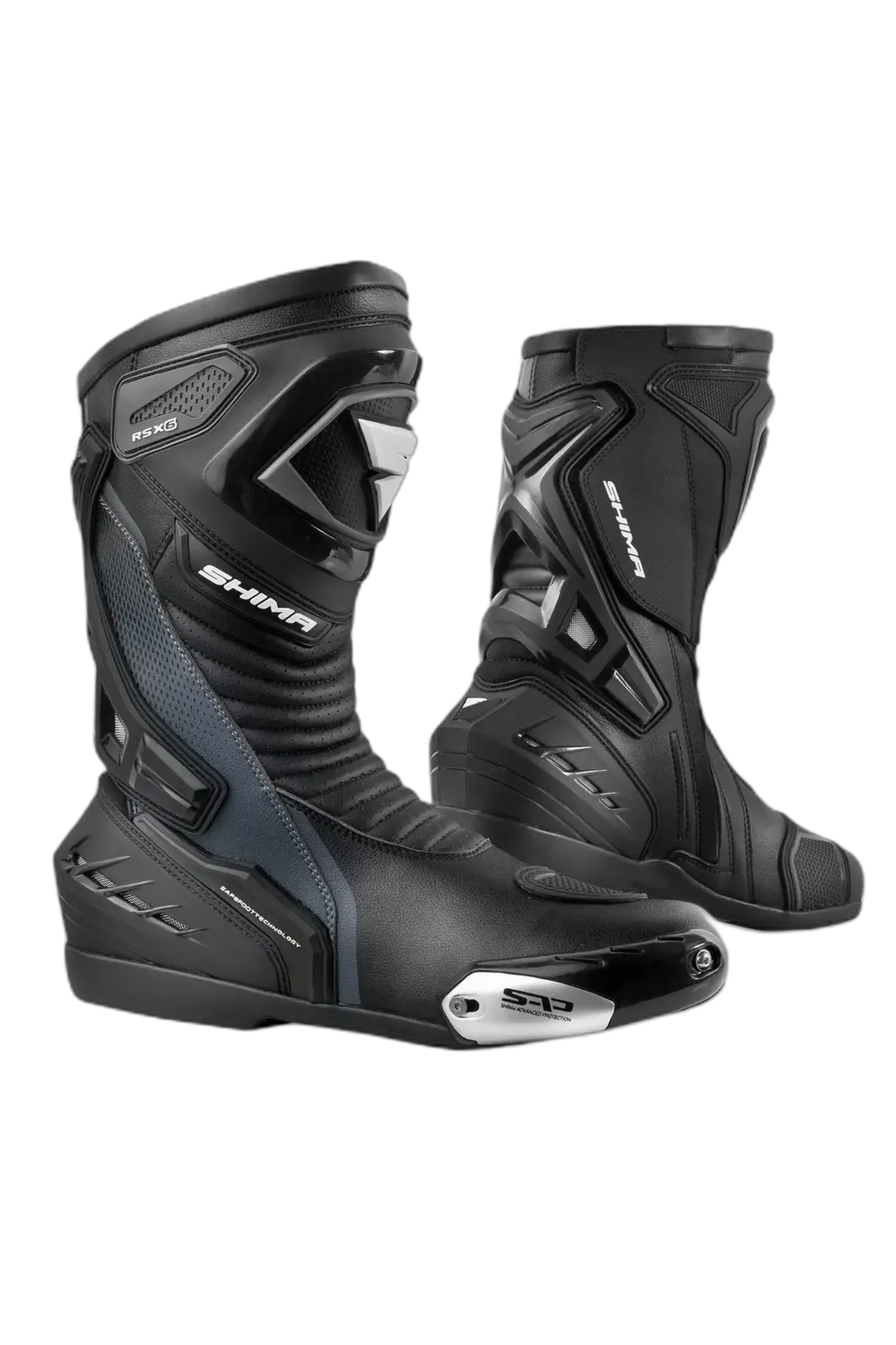 SHIMA RSX-6 UOMO MOTOCICLO STIVALI NERO 