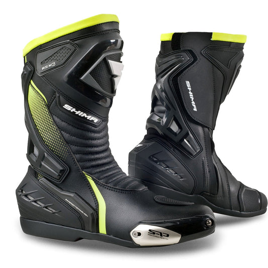 SHIMA RSX-6 UOMO MOTOCICLO STIVALI GIALLO FLUO