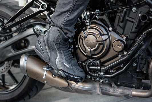 SHIMA SX-6 UOMO MOTOCICLO PELLE STIVALI NERO