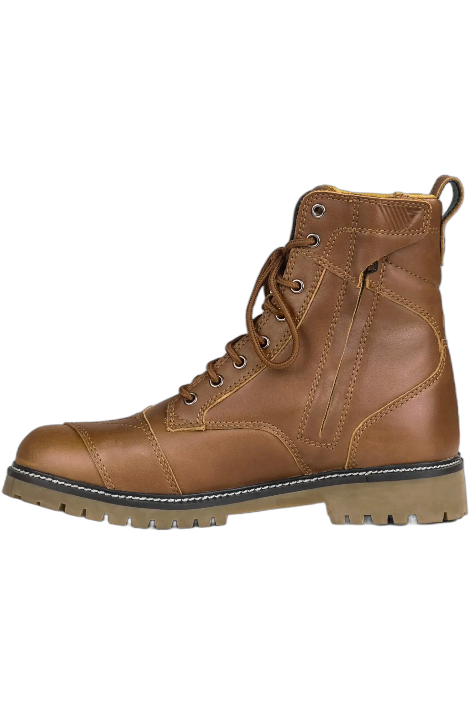 SHIMA THOMSON UOMO MOTO PELLE STIVALI MARRONE 