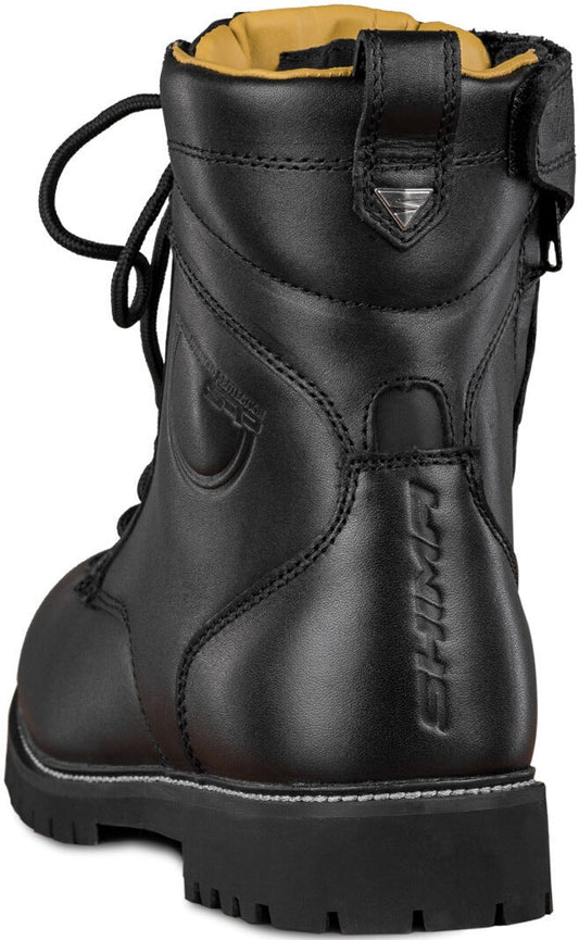 SHIMA THOMSON UOMO MOTO PELLE STIVALI NERO