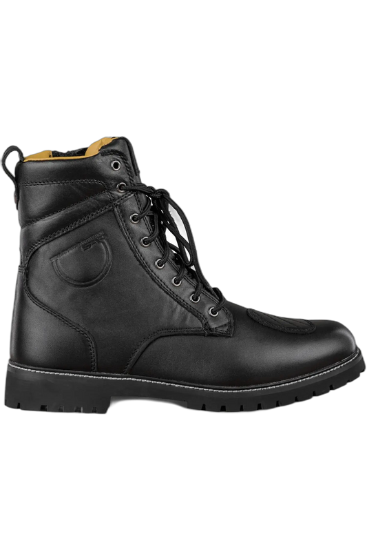 SHIMA THOMSON UOMO MOTO PELLE STIVALI NERO 