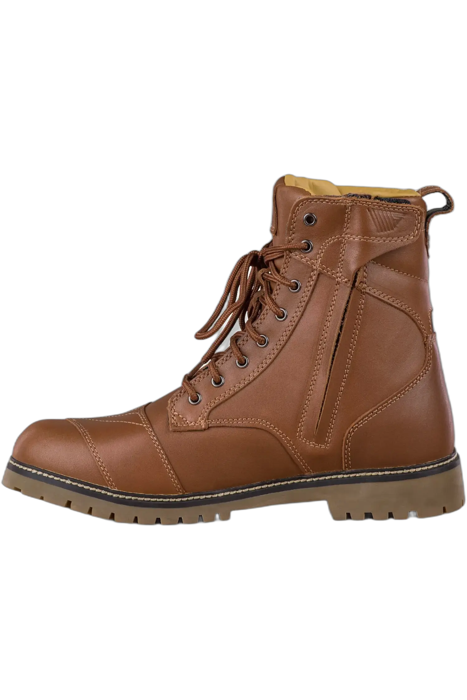 SHIMA THOMSON STIVALI DA MOTO PELLE MARRONE 