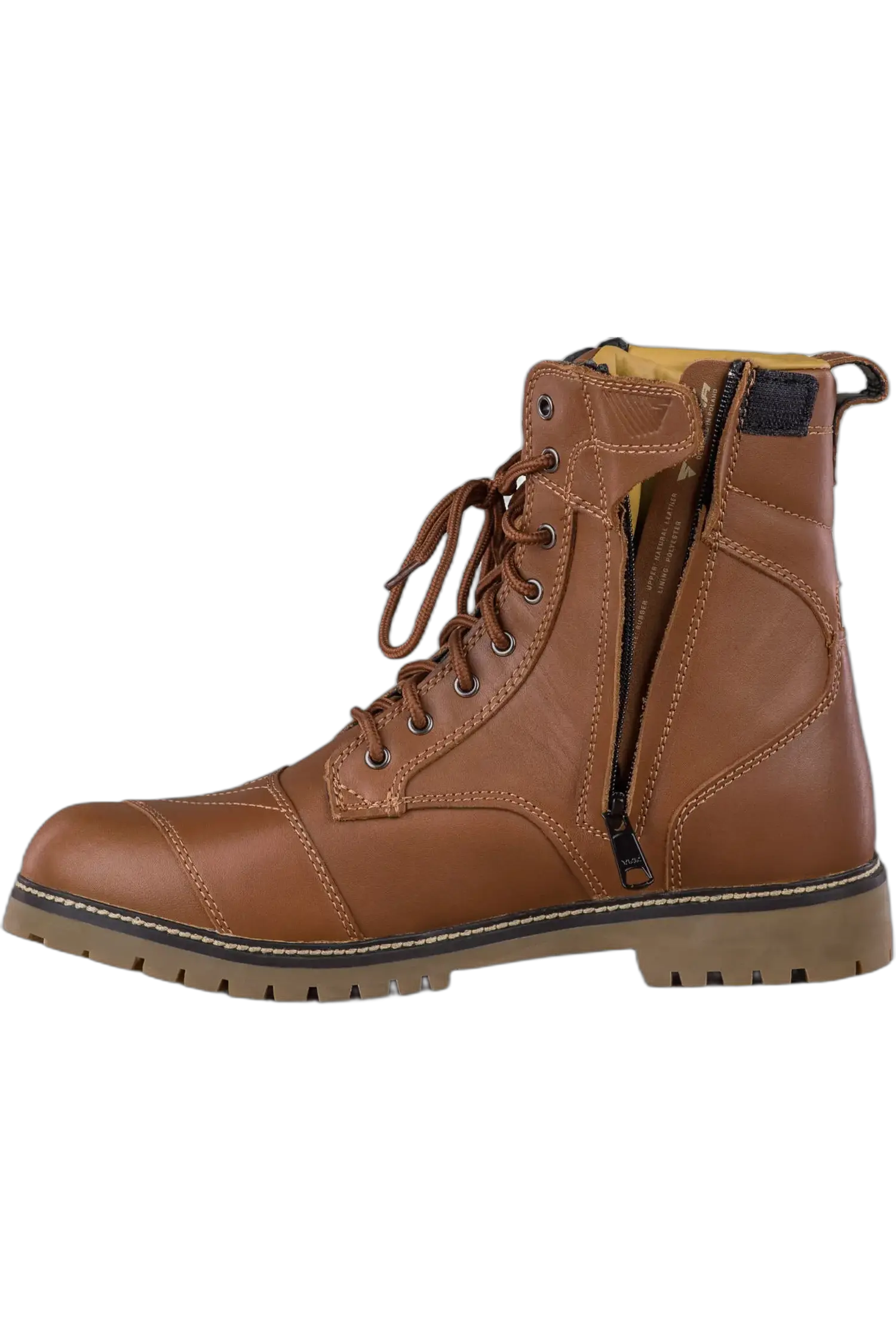 SHIMA THOMSON STIVALI DA MOTO PELLE MARRONE 