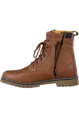 SHIMA THOMSON STIVALI DA MOTO PELLE MARRONE 