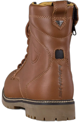 SHIMA THOMSON STIVALI DA MOTO PELLE MARRONE 