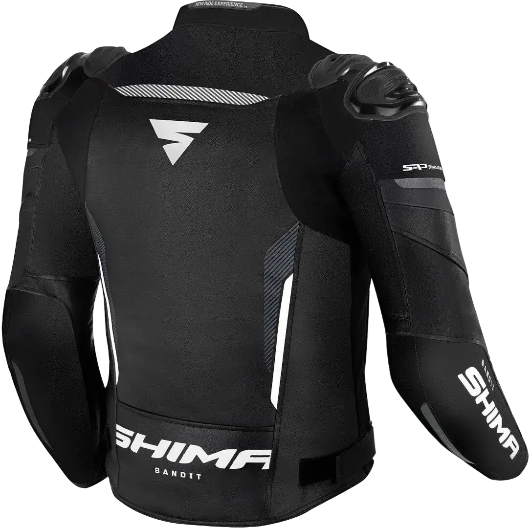 SHIMA Bandit Uomo motociclista pelle Giacca Nera 