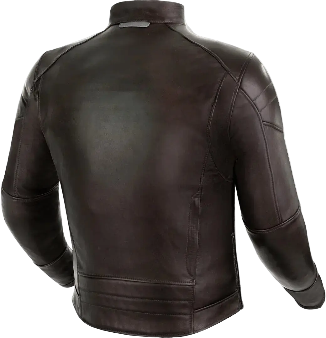 SHIMA Blake Giacca pelle uomo motociclista MARRONE 