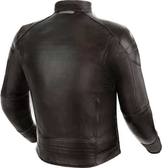 SHIMA Blake Giacca pelle uomo motociclista MARRONE