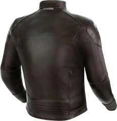SHIMA Blake Giacca pelle uomo motociclista MARRONE 