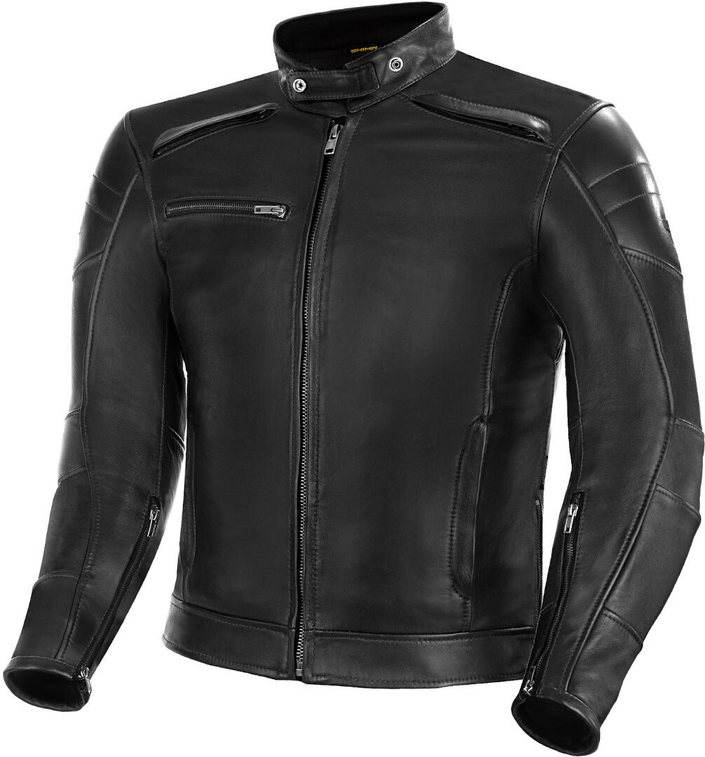 SHIMA Blake Uomo motociclista pelle Giacca Nera