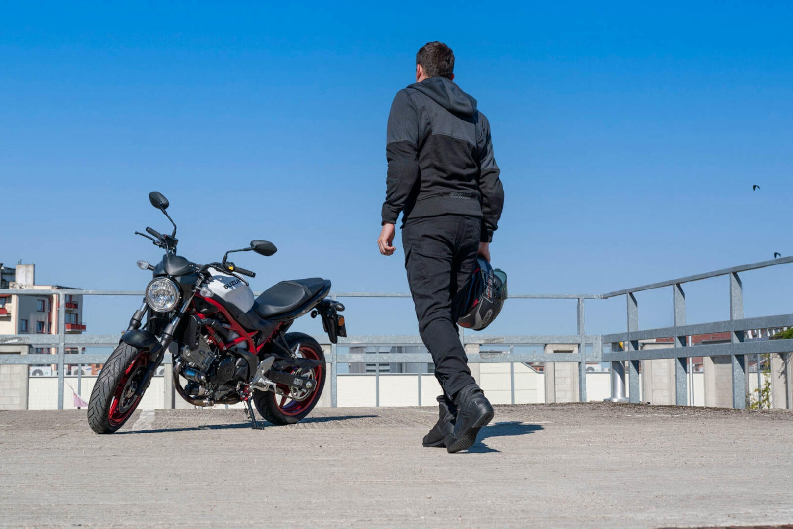 SHIMA DAYBREAKER UOMO GIACCA TESSUTO IMPERMEABILE Grigio Nero