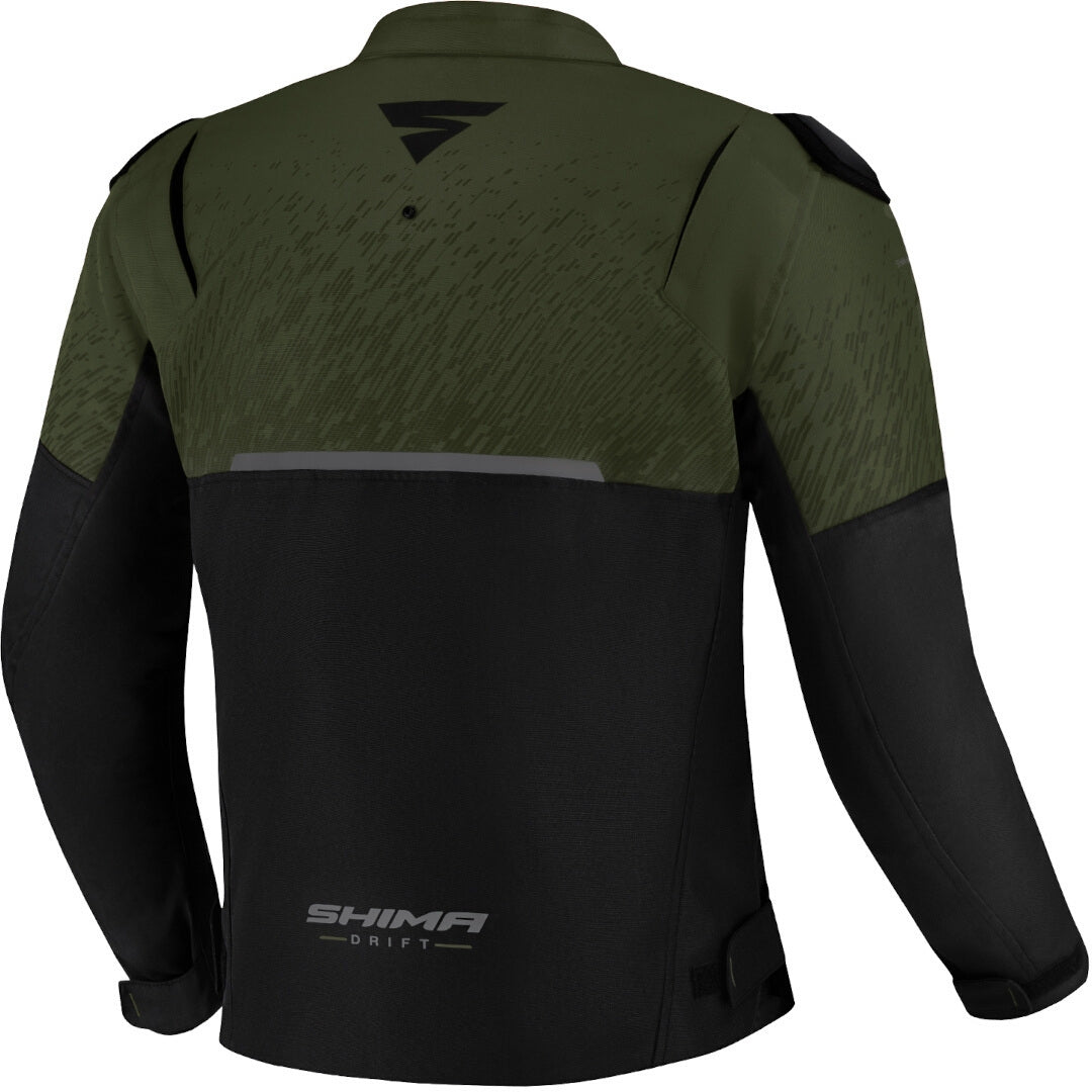 SHIMA Drift Giacca uomo motociclista corsa tessuto Nera Verde