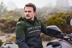 SHIMA Drift Giacca uomo motociclista corsa tessuto Nera Verde