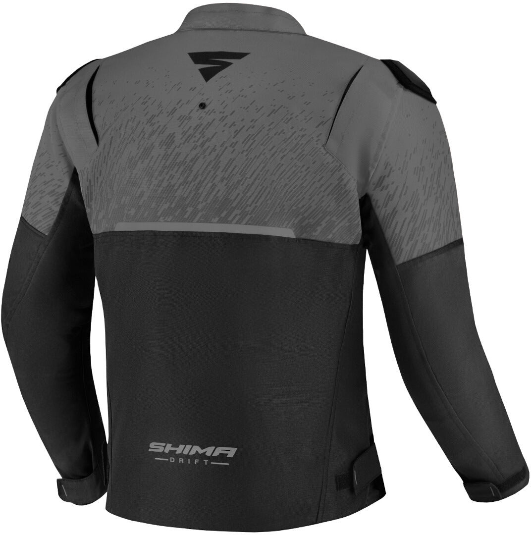 SHIMA Drift Uomo Giacca motociclista tessuto Nero Grigio