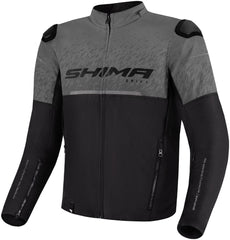 SHIMA Drift Uomo Giacca motociclista tessuto Nero Grigio
