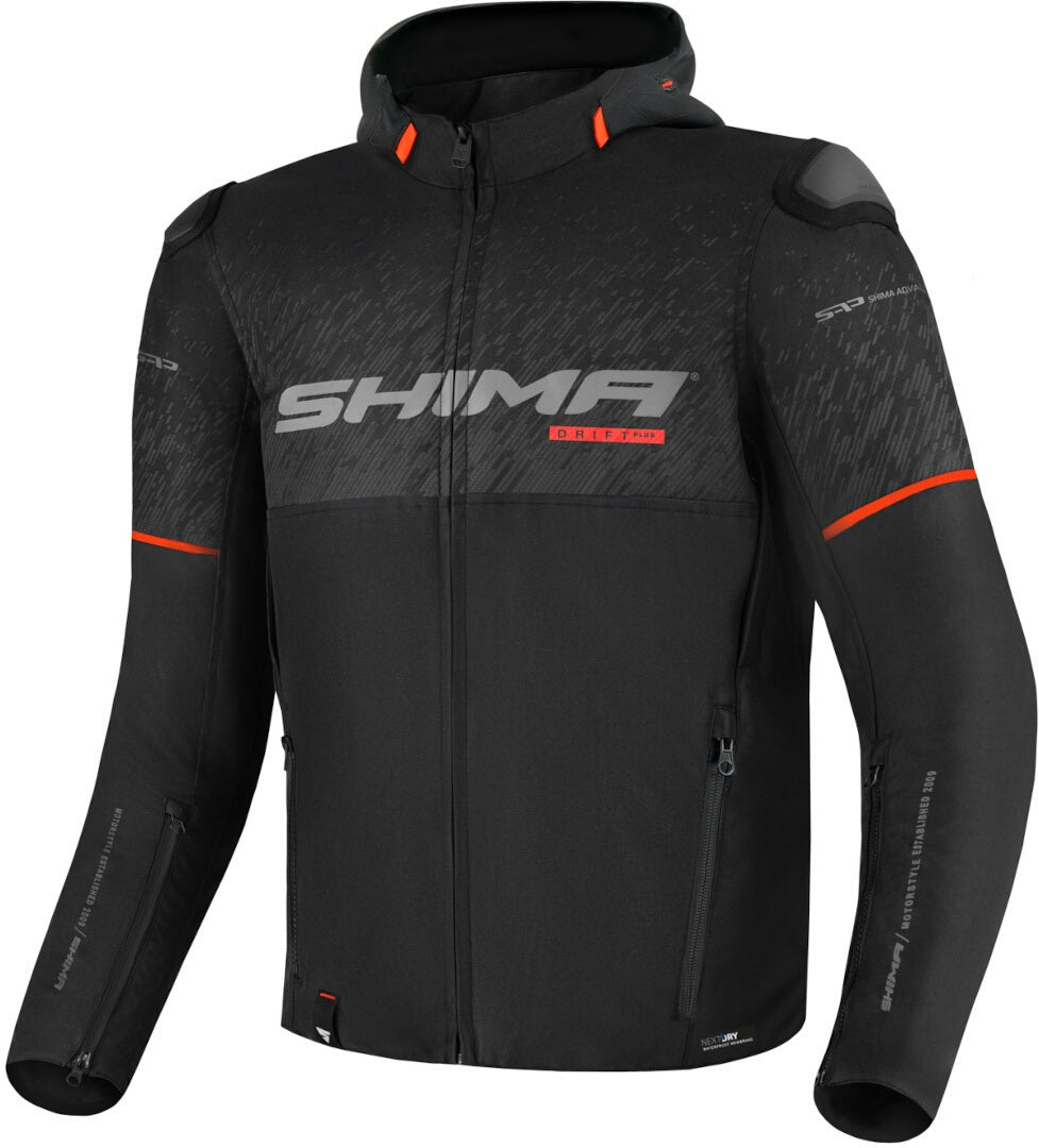 SHIMA Drift Giacca tessuto per moto BLK