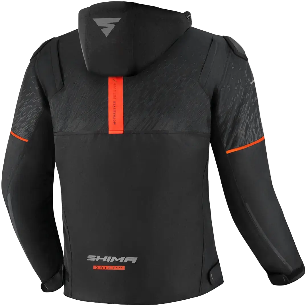 SHIMA Drift Giacca tessuto per uomo moto NERA 