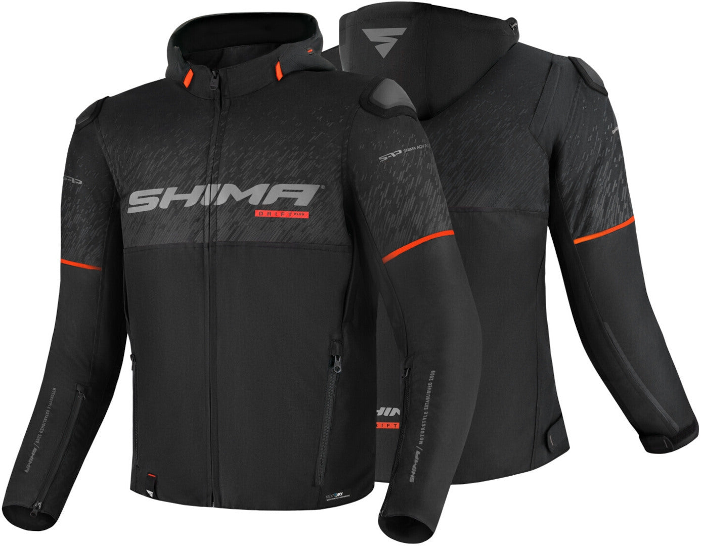 SHIMA Drift Giacca tessuto per moto BLK