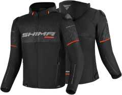 SHIMA Drift Giacca tessuto per uomo moto NERA 