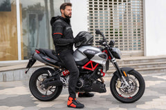 SHIMA Drift Giacca tessuto per moto BLK