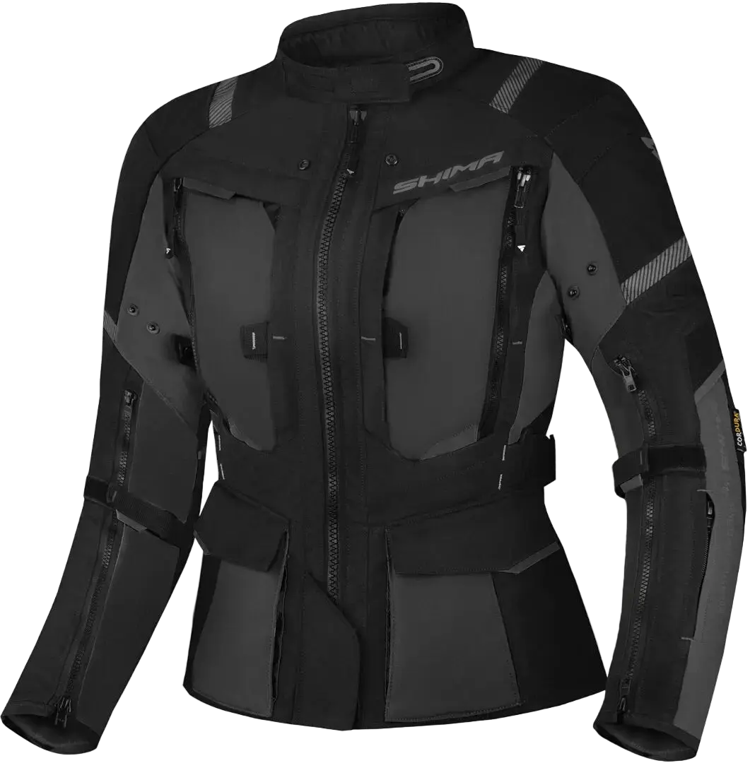 SHIMA HERO 2.0 donna Giacca moto impermeabile tessuto donna Nera 