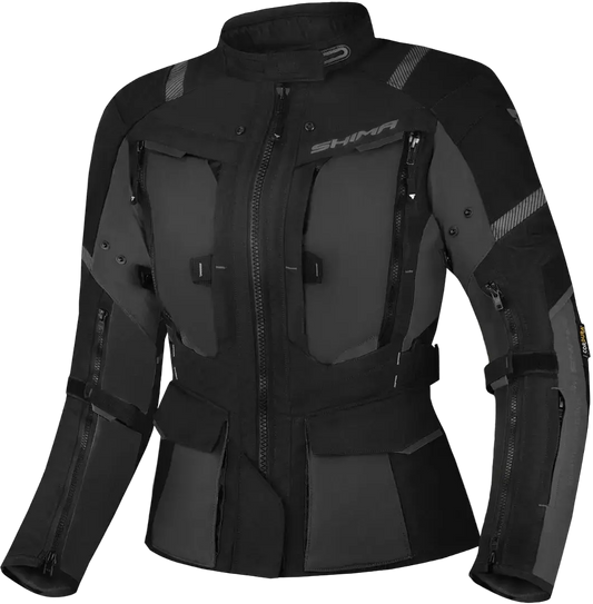 SHIMA HERO 2.0 donna Giacca moto impermeabile tessuto donna Nera 