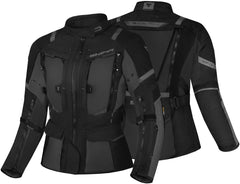SHIMA HERO 2.0 SIGNORA Giacca moto impermeabile tessuto donna Nera