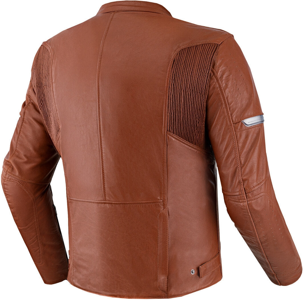 SHIMA Hunter+ 2.0 impermeabile moto pelle Giacca marrone chiaro