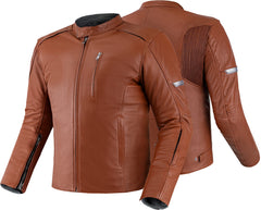 SHIMA Hunter+ 2.0 impermeabile moto pelle Giacca marrone chiaro
