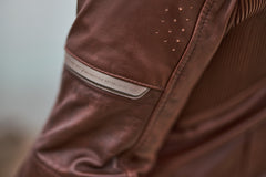 SHIMA Hunter+ 2.0 moto pelle Giacca Marrone