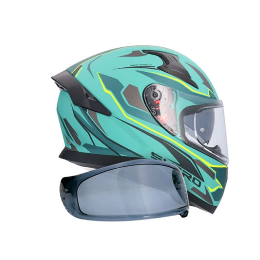 SHIRO KATANA SHARP MOTO INTEGRALE CASCHI OPACO VERDE