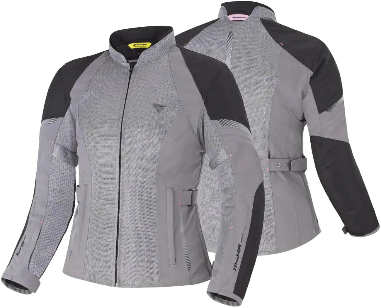 SHIMA Jet donna moto impermeabile tessuto Giacca Grigio 
