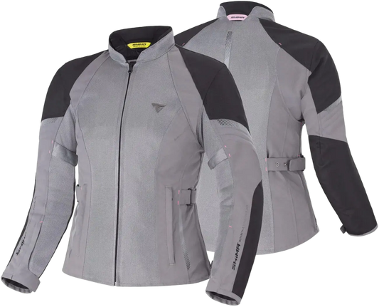 SHIMA Jet donna moto impermeabile tessuto Giacca Grigio 