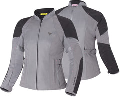 SHIMA Jet donna moto impermeabile tessuto Giacca Grigio