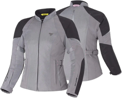 SHIMA Jet donna moto impermeabile tessuto Giacca Grigio 