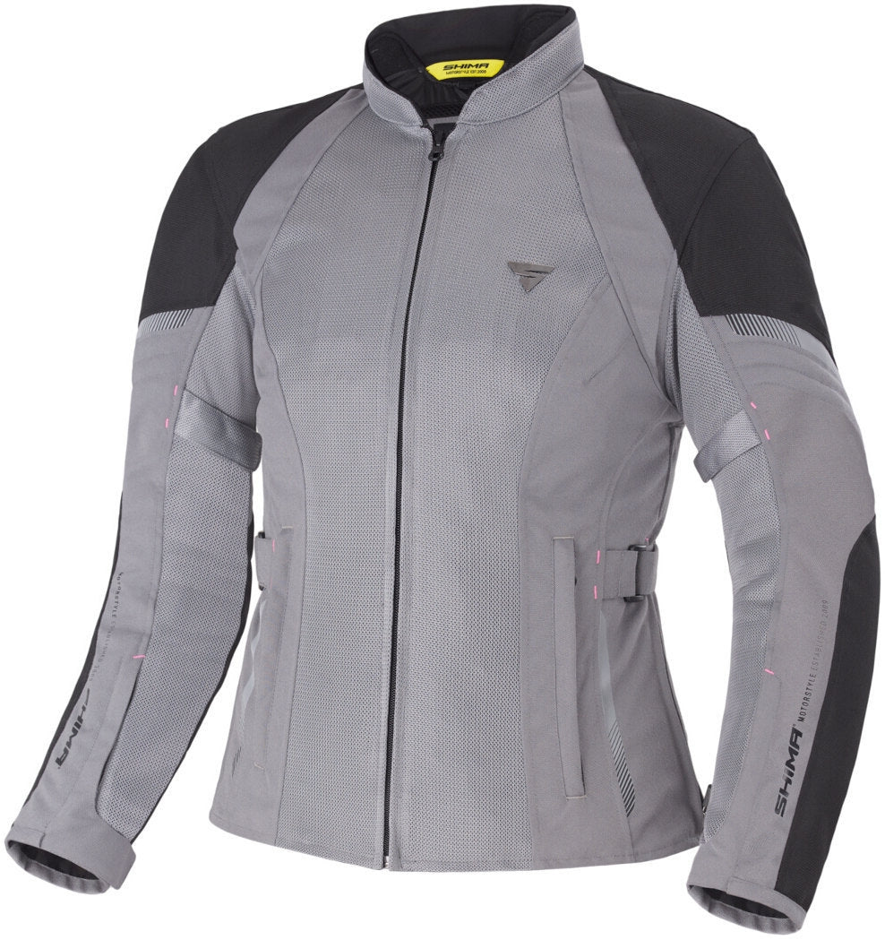 SHIMA Jet donna moto impermeabile tessuto Giacca Grigio