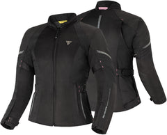 SHIMA Jet impermeabile donna moto tessuto Giacca Nero
