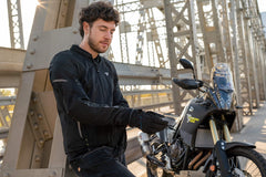 SHIMA Jet impermeabile moto tessuto Giacca Nero
