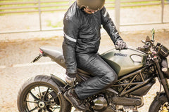 SHIMA Jet impermeabile moto tessuto Giacca Nero
