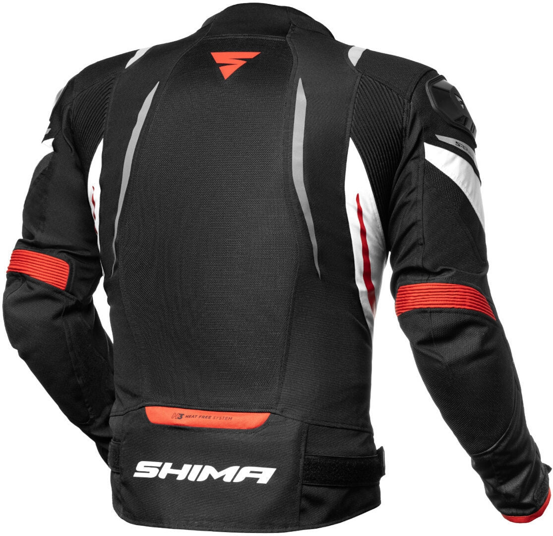 SHIMA MESH PRO 2.0 MOTO GIACCA NERO ROSSO