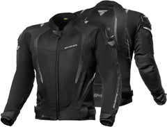 SHIMA Mesh Pro moto tessuto Giacca Nera
